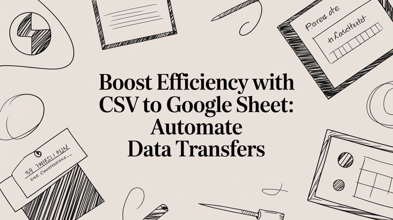 From static file to dynamic asset: a guide to csv to google sheet automation
