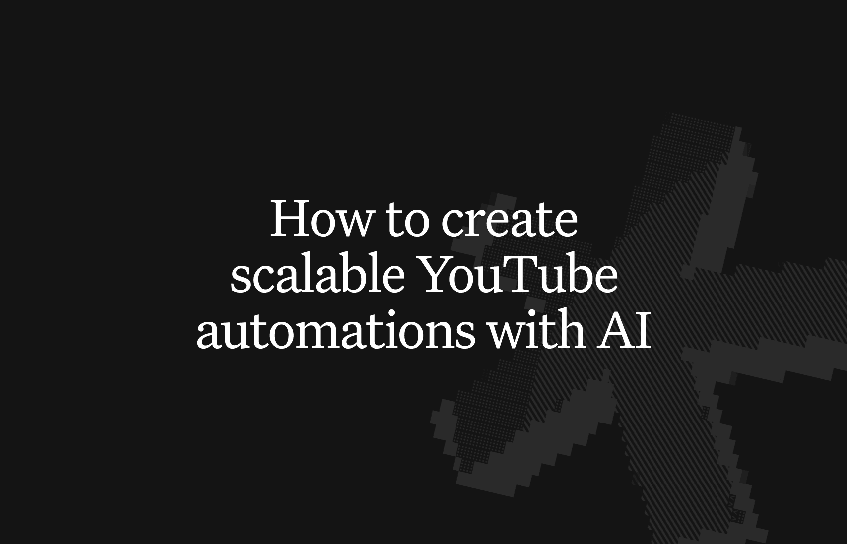 How to create YouTube automations