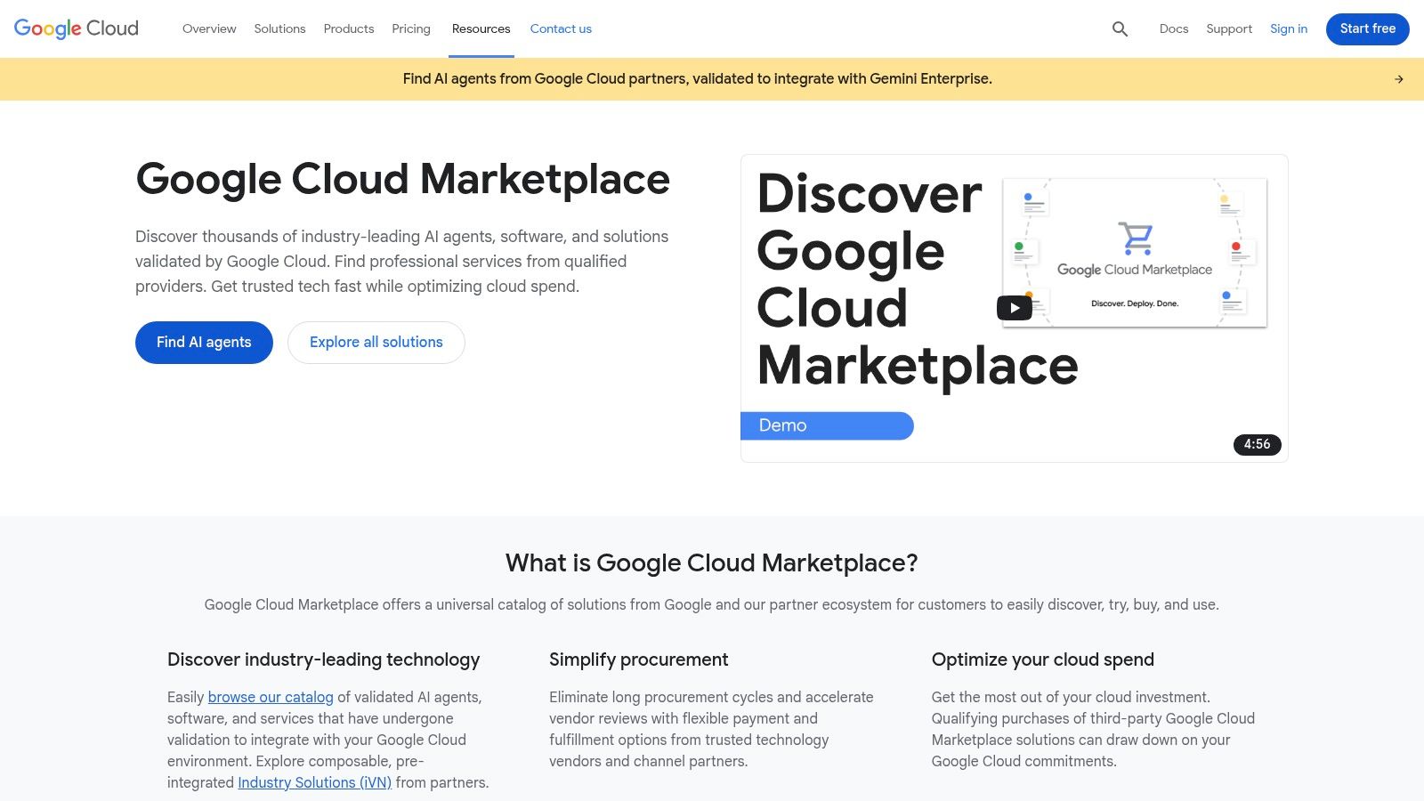 Google Cloud Marketplace (AI & Generative AI)